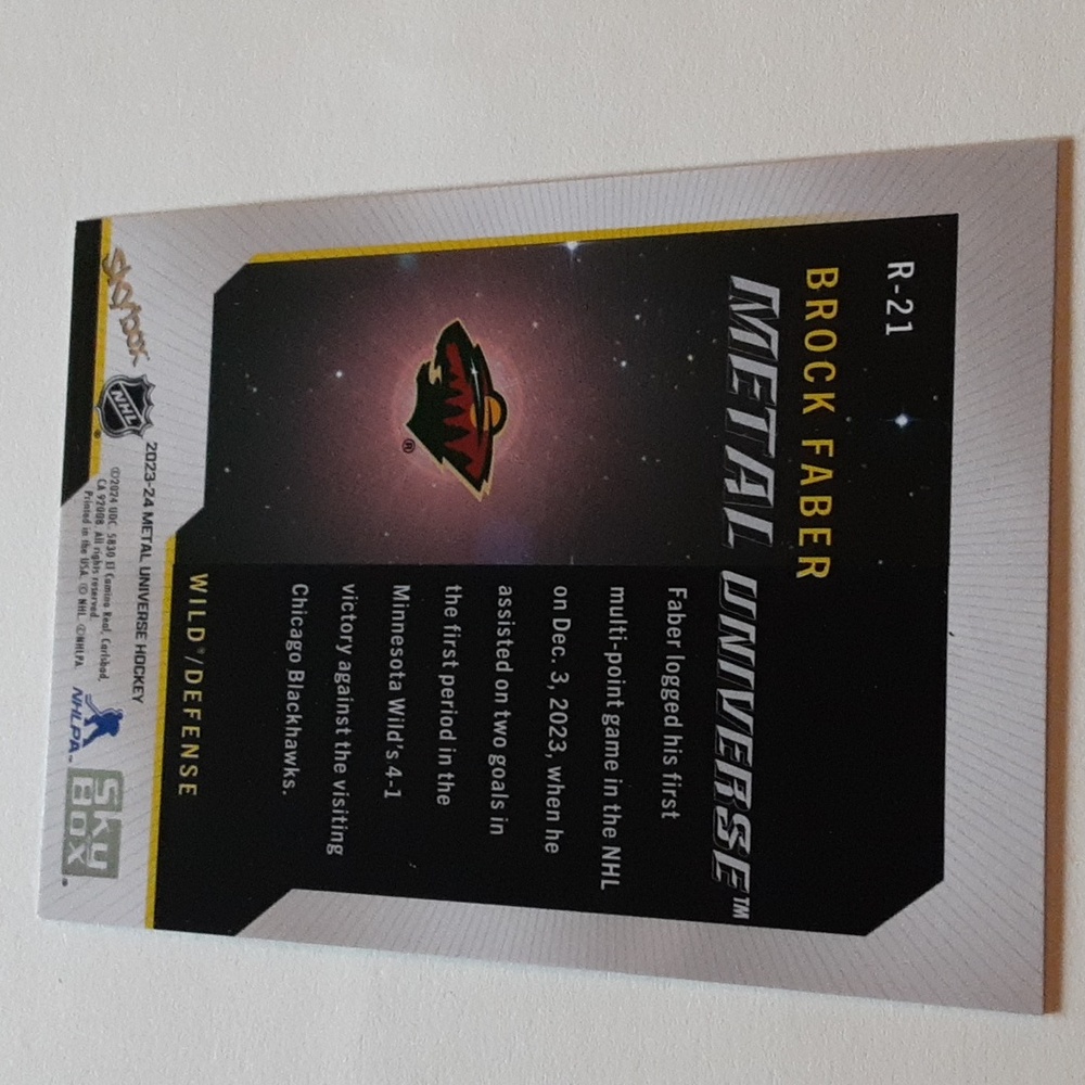 Faber SkyBox Metal Universe Insert Card - Picture 3 of 4